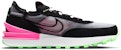 Nike Waffle One Kasut Lari Low-top Hitam/Merah Jambu DM8143-100