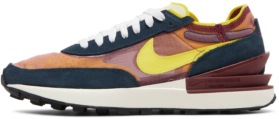 Nike Waffle One SE 'Dark Beetroot Yellow Strike' DD8014-600 Lookbook Nike Waffle One SE 'Dark Beetroot Yellow Strike' DD8014-600