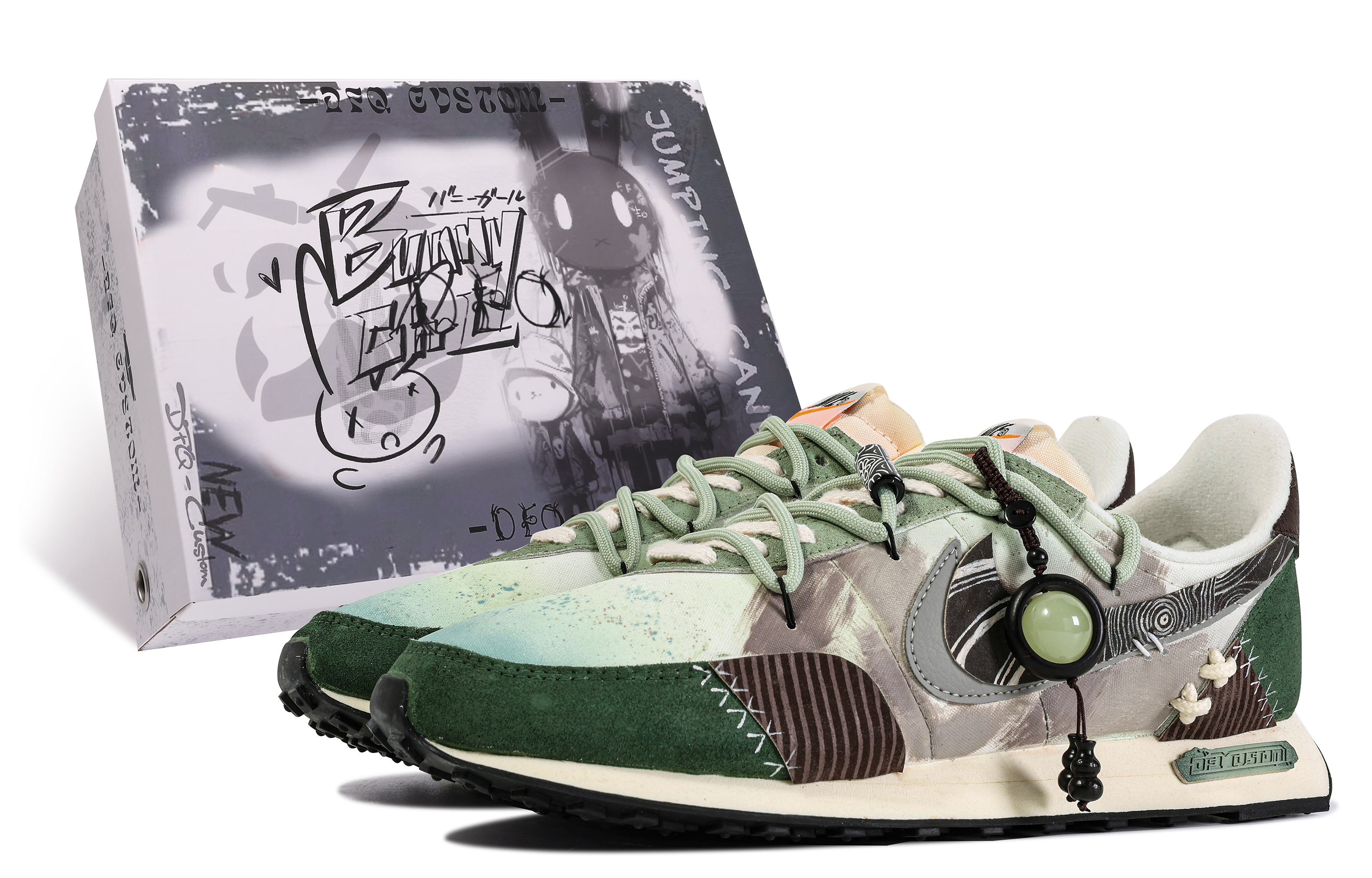 Nike Waffle Trainer 2 'Davinci Custom Green-Brown' DM0180-100-450538