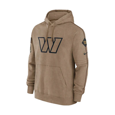 Nike Washington Commanders Salute to Service Brown Hoodie Casual Pullover 010I01CAA2Z-JW7