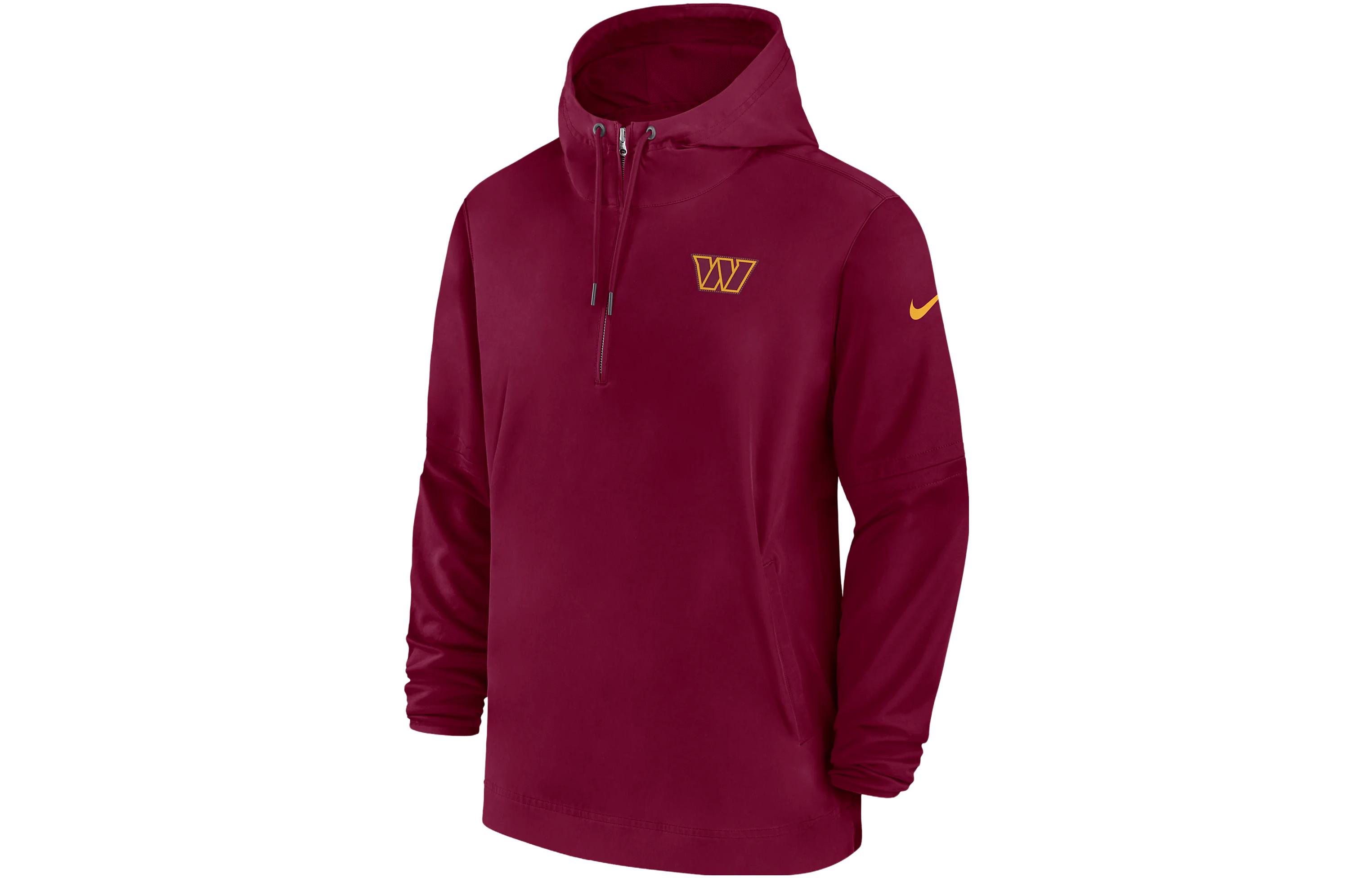 Nike Washington Commanders Sideline Logo Hoodie Jacket Burgundy 00MI67P9E-EU6