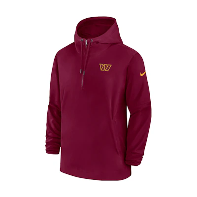 Nike Washington Commanders Sideline Logo Hoodie Jacket Burgundy 00MI67P9E-EU6