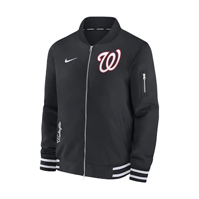 Nike Washington Nationals Full-Zip Jacket Black Casual Outerwear 015D03AZWTL-132