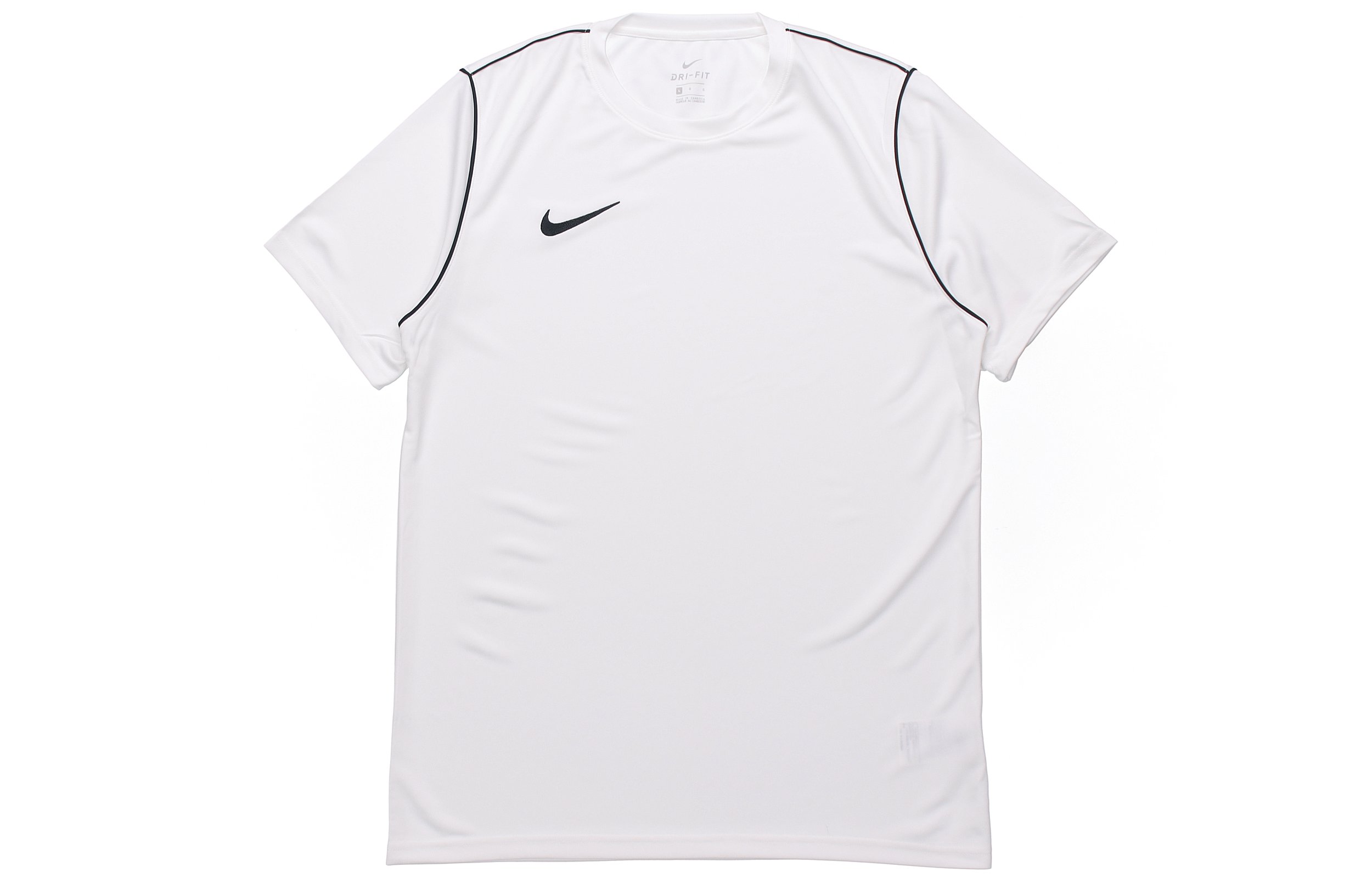 Nike White Crew Neck Training Soccer T-Shirt BV6883-100