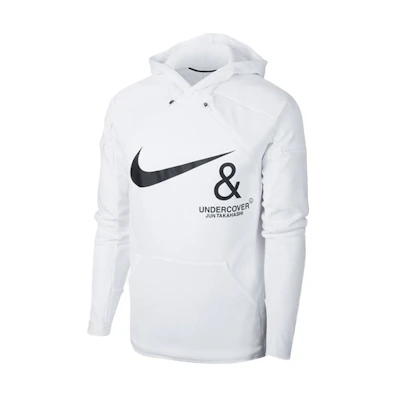 Nike White Dual-Zip Front Sports Hoodie CD7525-100