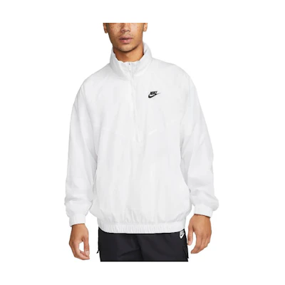 Nike White Full-Zip Hoodie Jacket with Logo DQ4910-100