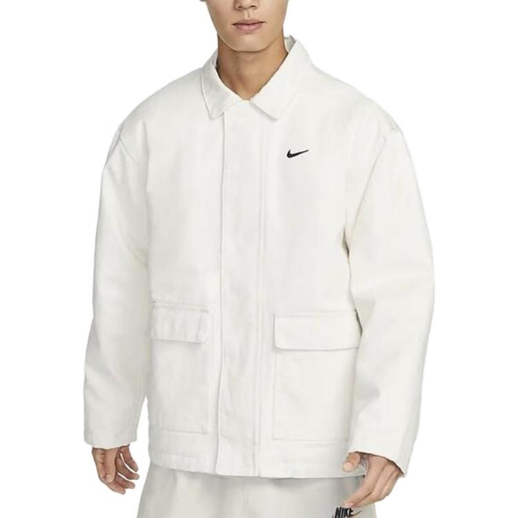Details for 나이키 화이트 로고 카라 긴팔 워크웨어 재킷 DQ4939-030