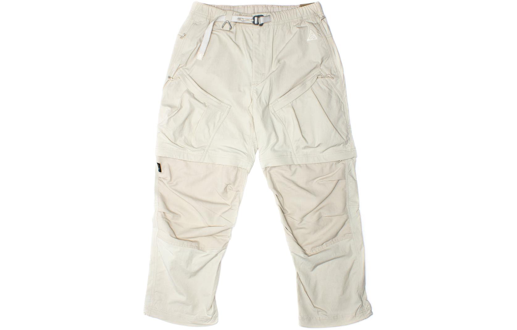 Nike White Loose Fit Mid-Rise Casual Pants with Solid Color Design. DN3943-104