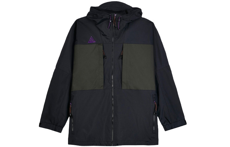 Nike Windproof Waterproof Outdoor Multi-Pocket Colorblock Jacket AQ2294-010