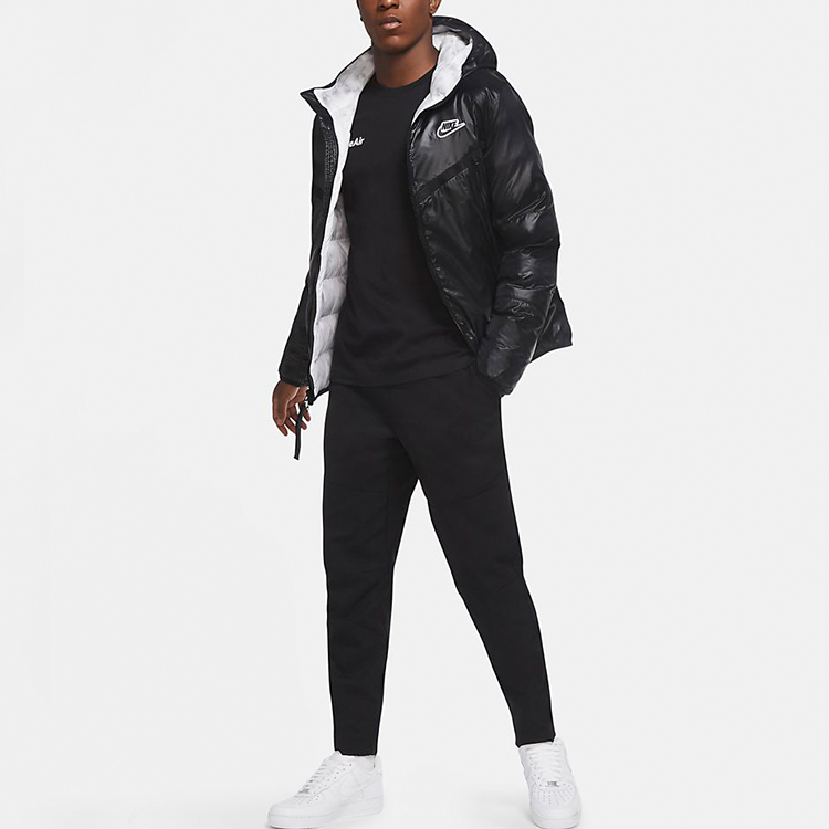 Shop Nike Windrunner Black Puffer Jacket Winter Activewear CZ1509-010