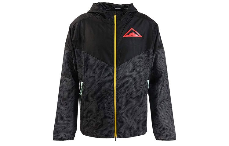 Nike Windrunner Black Trail Running Jacket with Hood CQ7962-010