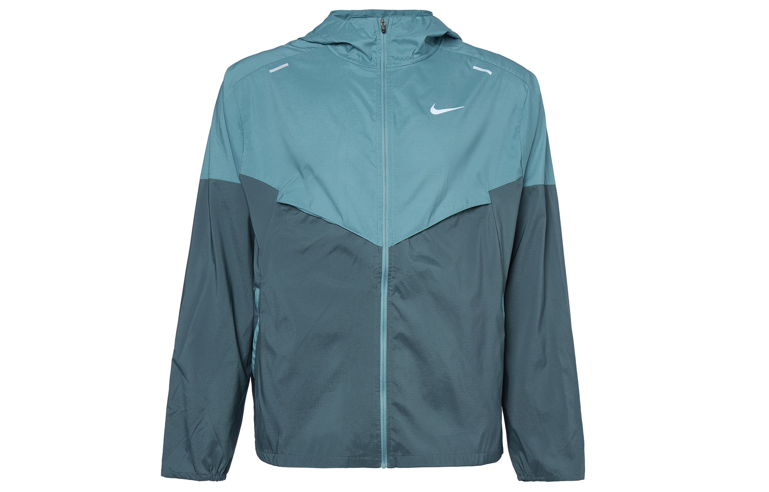 Nike Windrunner Colorblock Logo Print Hooded Jacket Green () CZ9071-379