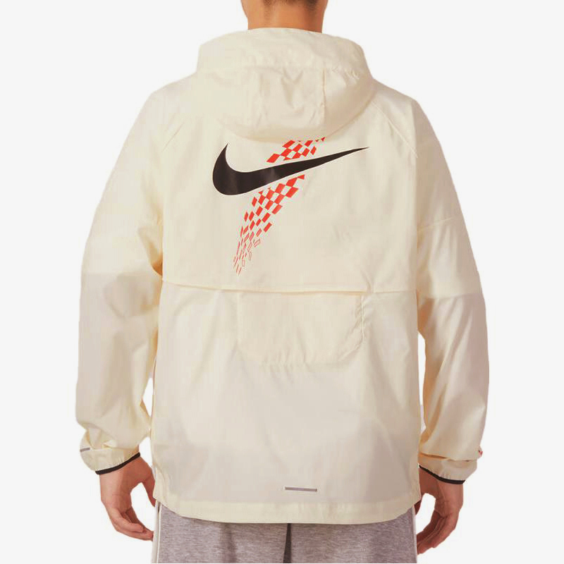 Details for Jaket Hoodie Nike Windrunner Dri-Fit Logo Beige FB7062-113