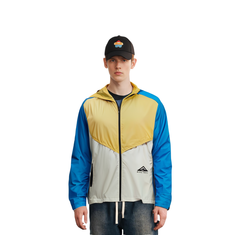 Details for Nike Windrunner Lightweight Breathable Running Jacket Yellow Colorblock CZ9055-761