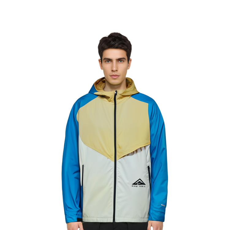 Sizing Nike Windrunner Lightweight Breathable Running Jacket Yellow Colorblock CZ9055-761