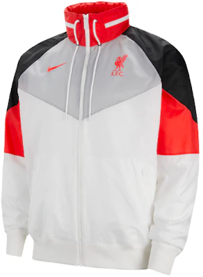 나이키 윈드러너 리버풀 풋볼 컬러블록 화이트 후디 재킷 CZ3417-100 Lookbook 나이키 윈드러너 리버풀 풋볼 컬러블록 화이트 후디 재킷 CZ3417-100