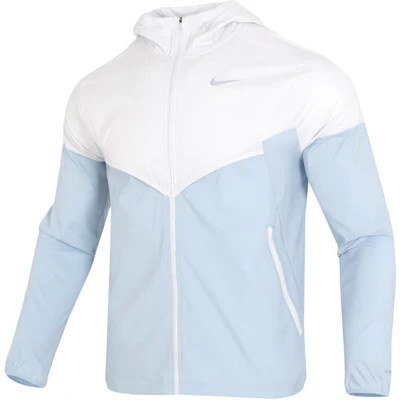 Chaqueta con Capucha Nike Windrunner Logo Colorblock Azul Claro FB7541-094 Order Chaqueta con Capucha Nike Windrunner Logo Colorblock Azul Claro FB7541-094
