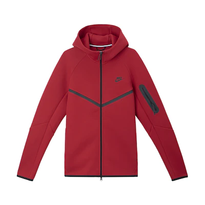 Nike Windrunner Red Black Zip-Up Hoodie Casual Jacket Durable & Comfortable HV0950-687