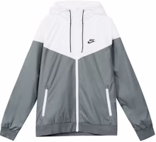 Nike Windrunner Sportswear Gray Zip-Up Hoodie Jacket with Logo Print 727325-084 Nike Windrunner Sportswear Gray Zip-Up Hoodie Jacket with Logo Print 727325-084