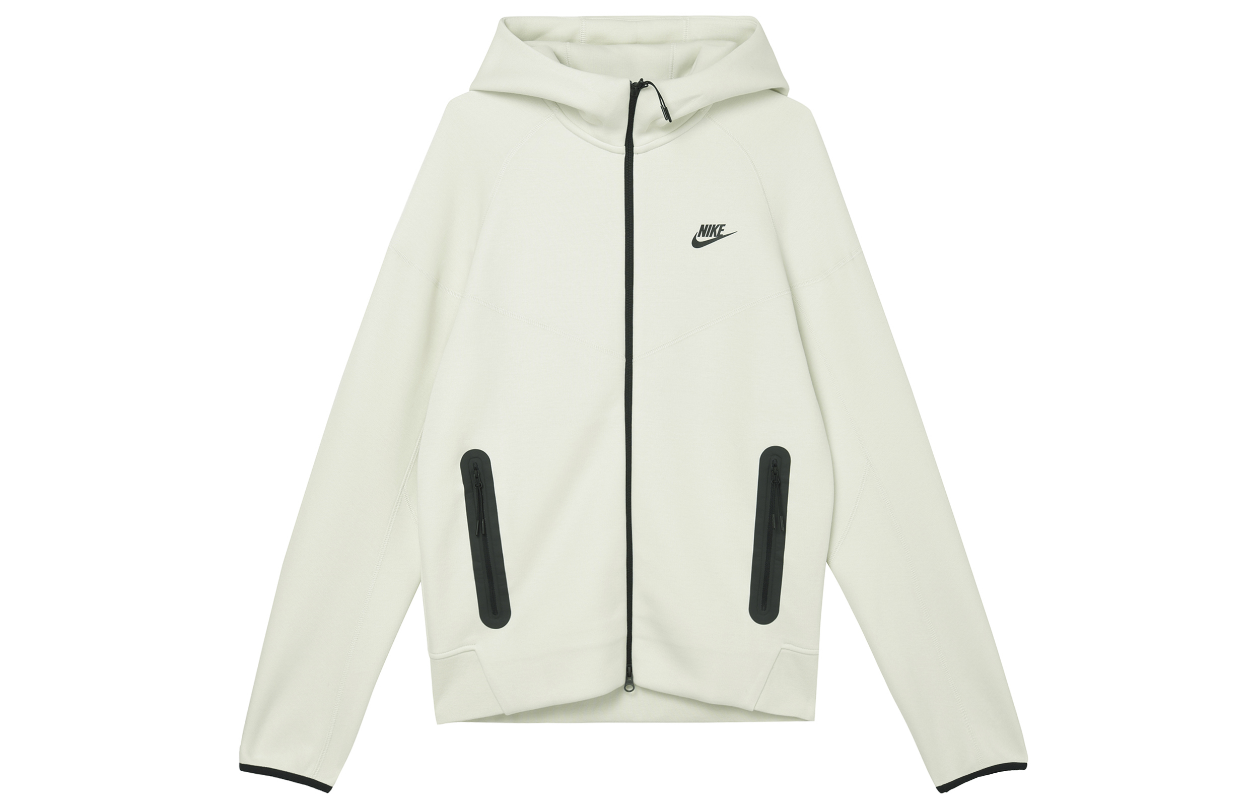 Nike Windrunner Tech Fleece Logo Hoodie White Running Jacket FB7922-020