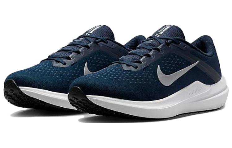 Lookbook Nike Winflo 10 'College Navy Metallic Silver' Lelaki&Wanita Kasut Lari DV4022-400