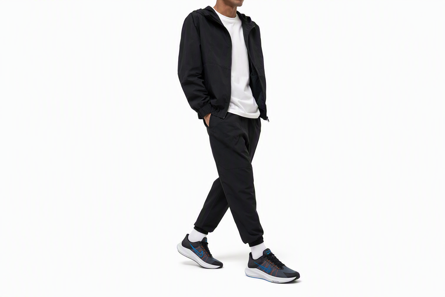 Order 耐克 Air Zoom Winflo 8 '黑灰蓝' CW3419-007