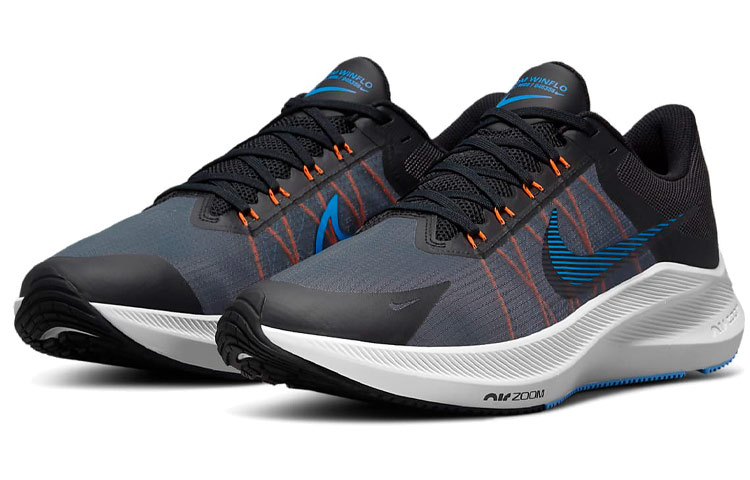 Shop 耐克 Air Zoom Winflo 8 '黑灰蓝' CW3419-007