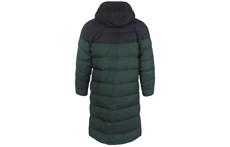 Lookbook Chaqueta Nike Verde Invierno Acolchada con Capucha y Bloques de Color CU0281-045