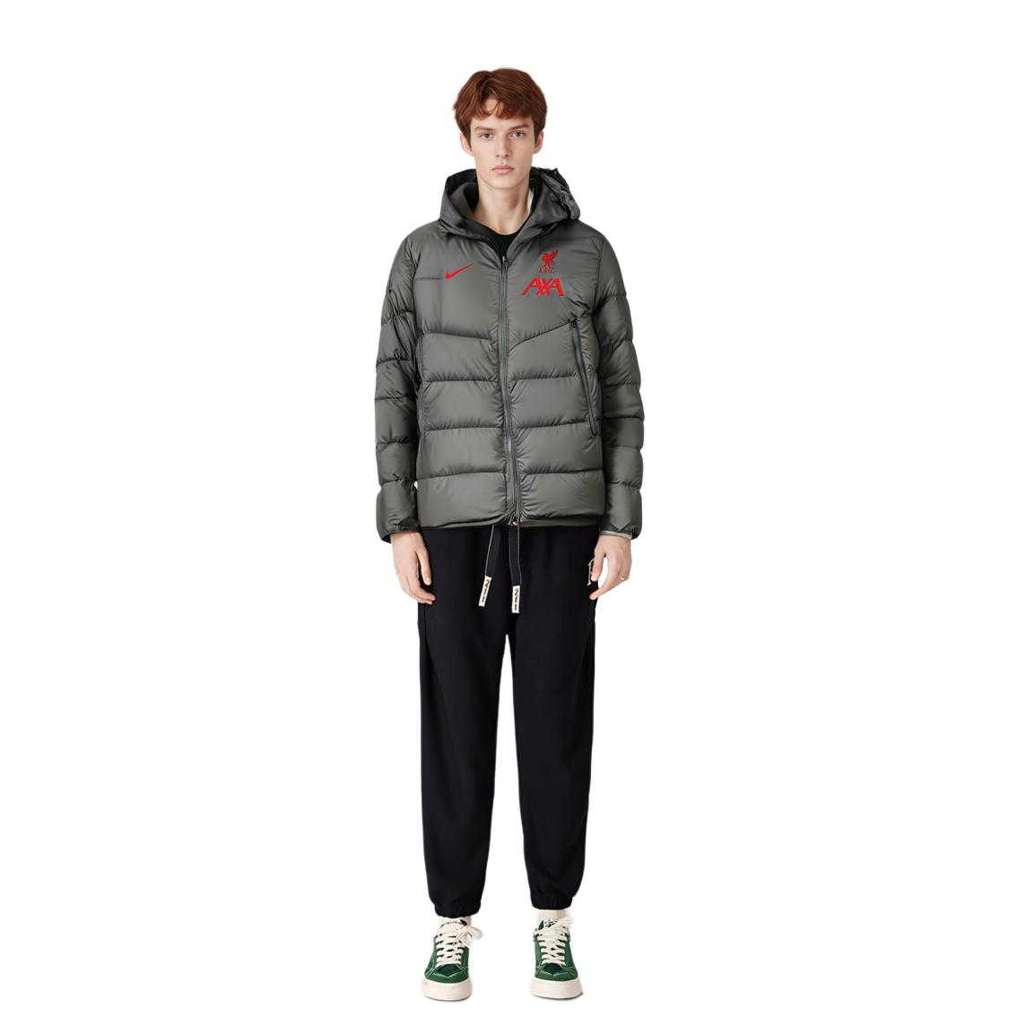 Cheap Nike 冬季灰色連帽羽絨外套附印花設計 DA6665-087