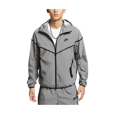 Nike Woven FW24 Flash Tech Reflective Jacket Silver/Black FZ7586-035