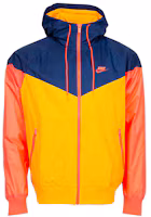Nike Woven Hooded Jacket Yellow/Blue Colorblock AR2192-739 Nike Woven Hooded Jacket Yellow/Blue Colorblock AR2192-739