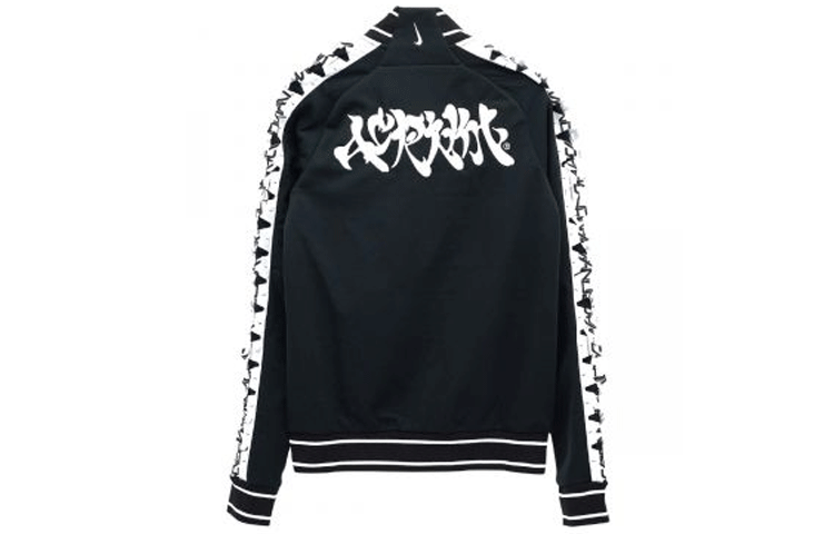 Nike ACRONYM Black Woven Track Jacket with Contrast Sleeve Trim CZ4673-010 圖 3