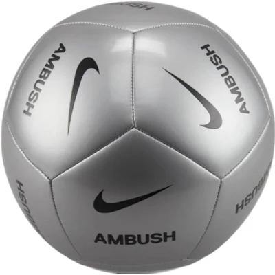 Nike x AMBUSH Metallic Silver Soccer Ball - Pitch 5, Durable Hand-Stitched Design FN1583-095 Buy Nike x AMBUSH Metallic Silver Soccer Ball - Pitch 5, Durable Hand-Stitched Design FN1583-095