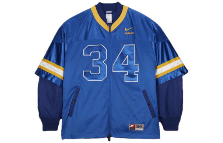 Nike x AMBUSH Retro Baseball Jacket Unisex Blue Asian Exclusive DX6917-455
