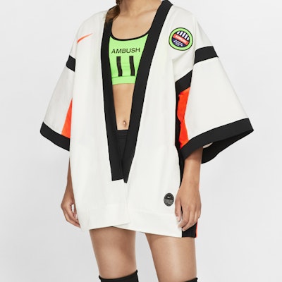 Nike x Ambush Top Numbering Jacket White/Orange Lookbook Nike x Ambush Top Numbering Jacket White/Orange
