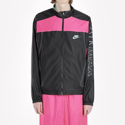 Nike x Atmos NRG Vintage Patchwork Track Jacket Black/Hyper Pink/Hyper Jade Lookbook Nike x Atmos NRG Vintage Patchwork Track Jacket Black/Hyper Pink/Hyper Jade