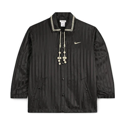 Nike BODE Astro Grabber SS24 Black Gray Logo Collared Slim Fit Casual Jacket. nikexbode-15