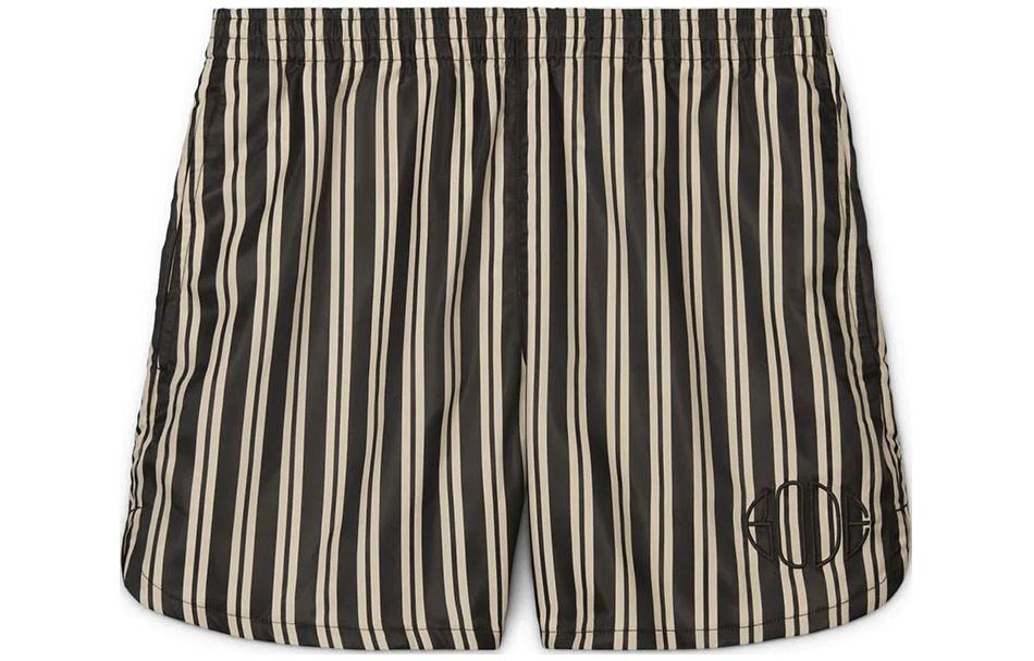 Order Nike x BODE Astro Grabber SS24 Striped Mid-Waist Casual Shorts Unisex Black/White FJ0206-125