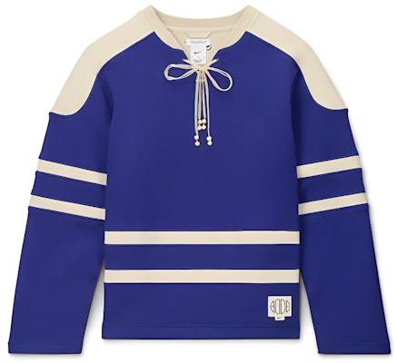 Nike x BODE Colorblock Striped Knit V-Neck Long Sleeve Tee Unisex Navy/Off-White FJ0218-455 Order Nike x BODE Colorblock Striped Knit V-Neck Long Sleeve Tee Unisex Navy/Off-White FJ0218-455