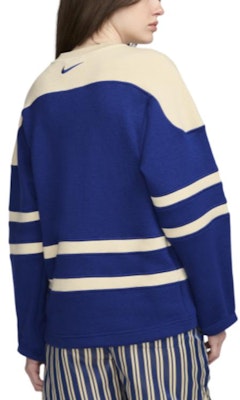 Nike x BODE Colorblock Striped Knit V-Neck Long Sleeve Tee Unisex Navy/Off-White FJ0218-455 Shop Nike x BODE Colorblock Striped Knit V-Neck Long Sleeve Tee Unisex Navy/Off-White FJ0218-455