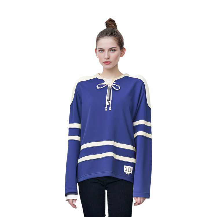 Purchase 나이키 x BODE 컬러블록 스트라이프 니트 브이넥 긴팔 티 유니섹스 네이비/오프화이트 FJ0218-455