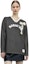 Shop Nike x Bode SS24 Astro Grabber Logo Print V-Neck Long Sleeve Tee Black/Beige Unisex FJ8795-235