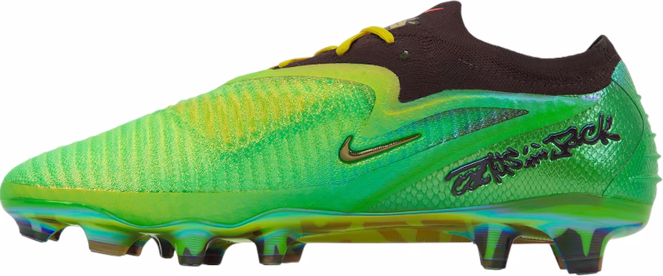 Nike x Cactus Jack Phantom 6 Elite SE Travis Scott FG Soccer Cleats Fluorescent Green IQ8140-900 Lookbook Nike x Cactus Jack Phantom 6 Elite SE Travis Scott FG Soccer Cleats Fluorescent Green IQ8140-900