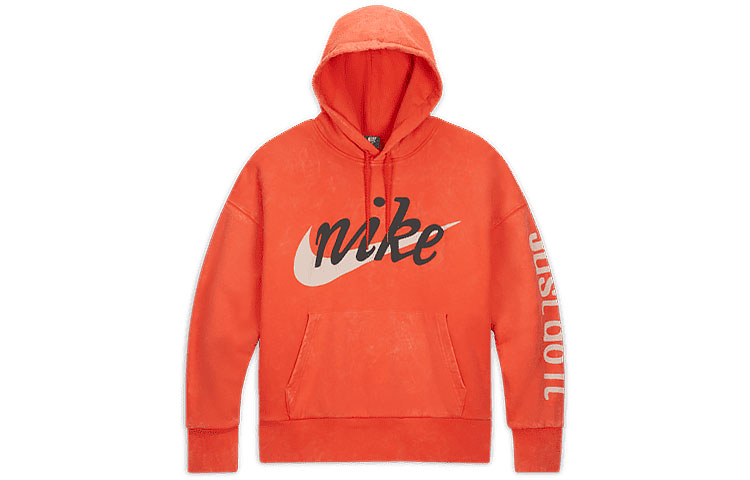 Nike CPFM Go Flea Shoebox Logo Washed Hoodie Orange Mens. DA2598-891 圖 2