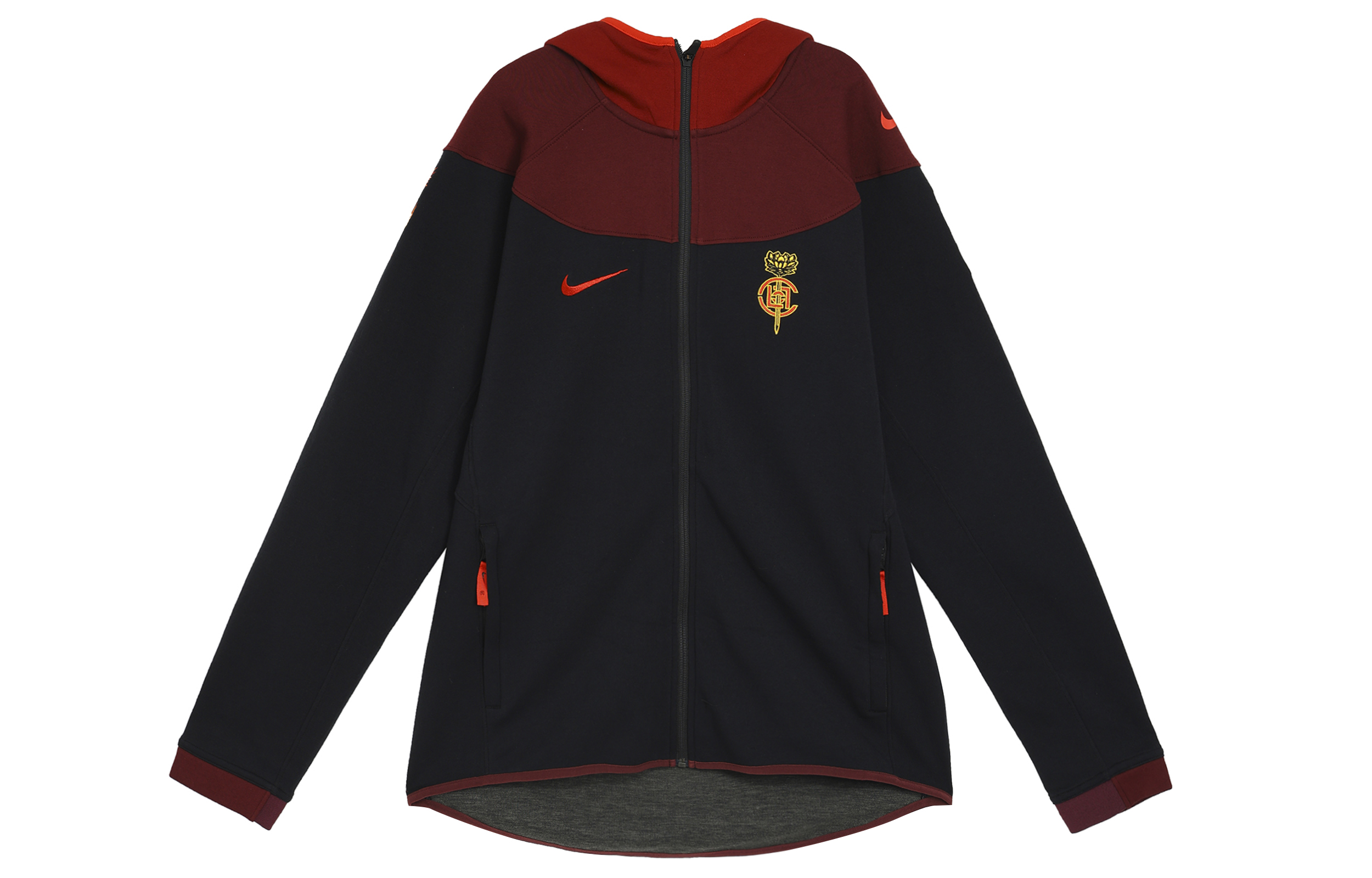 Buy Nike x CLOT Retro Collegiate Colorblock Zip Hoodie Black CQ9347-010