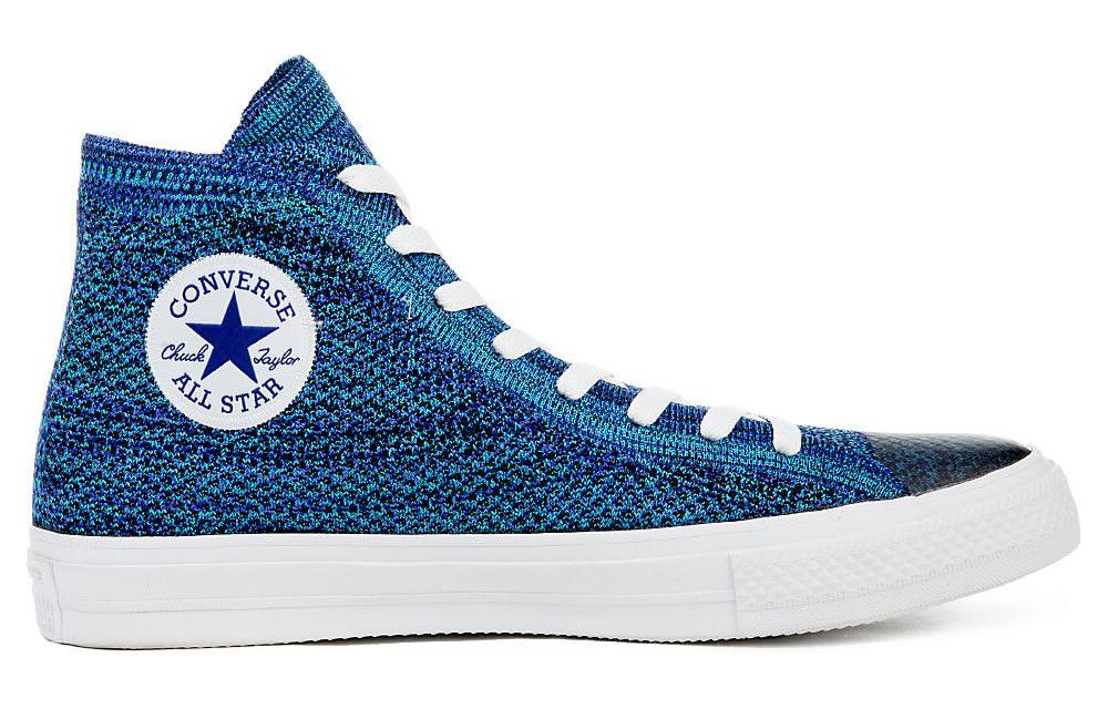 Nike Converse Chuck Taylor All Star Flyknit Hi 'True Indigo' 圖 2