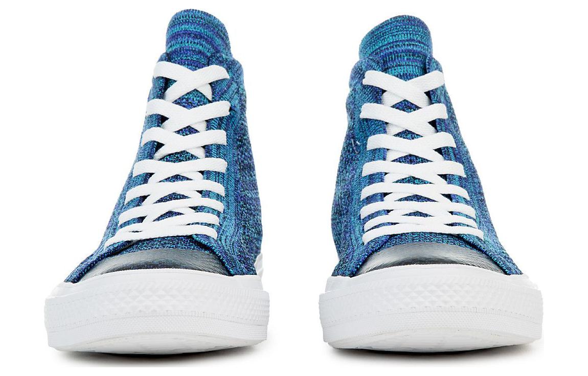 Nike Converse Chuck Taylor All Star Flyknit Hi 'True Indigo' 圖 6