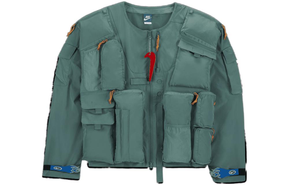 Nike CPFM  Green Multi-Pocket Long Sleeve Casual Jacket. DM4957-361