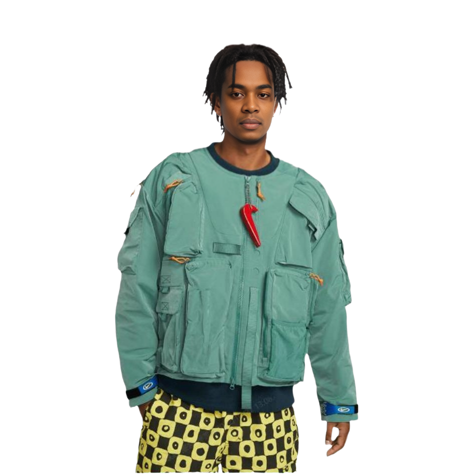 Nike CPFM  Green Multi-Pocket Long Sleeve Casual Jacket. DM4957-361 圖 4