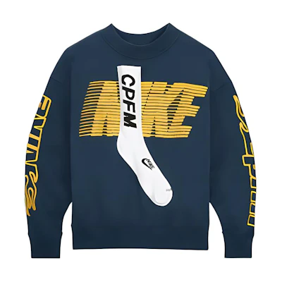 Nike CPFM FW22 Logo Print Sweatshirt Men’s Dark Green DM4965-454
